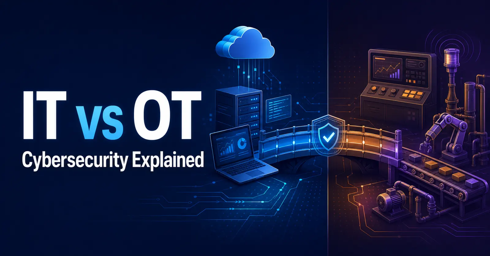 Secure segmentation between IT business systems and operational technology equipment