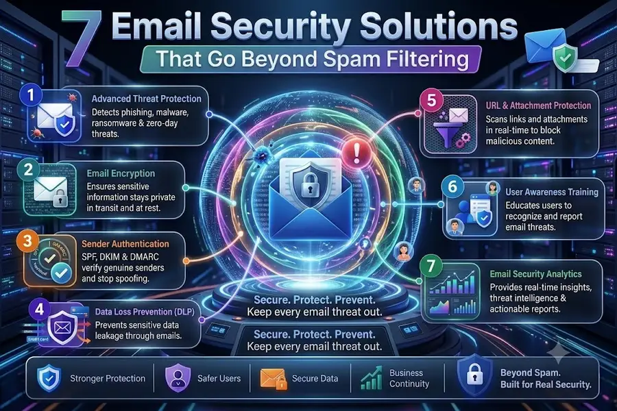 Inbox security illustration for email protection solutions